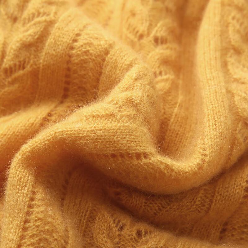 Komomboka Women's Loose-Fit V-Neck Cashmere Knit Sweater