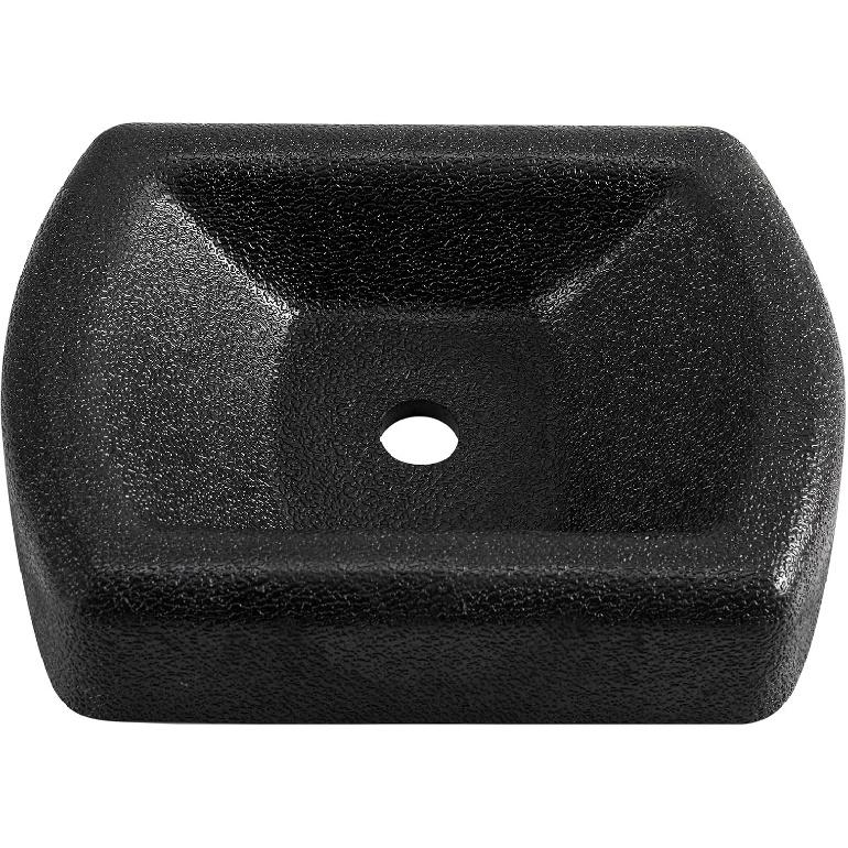 LEORAY Jack Wheel Chock, Reinforced Rubber Jack Caster Wheel Dock For Caravans And Trailers
