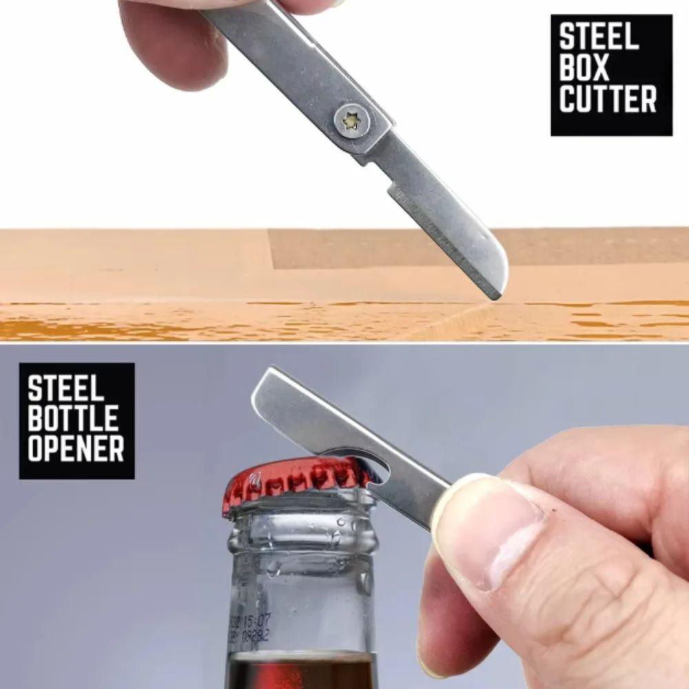 Stainless Steel Multi-Function Tools Mini Size Bottle Opener Portable Repair Tools Combination Tool Nail File