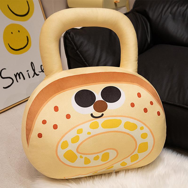 Creative Soft Dumbbells Kettlebell Throw Pillow Plush Toy Doll Home Sofa Pillow Cushion Girl Doll