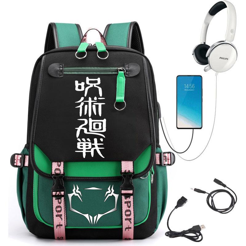 Popular Riman Peripheral Backpack Youth Student School Bag Usb Large Capacity Student Computer Bag