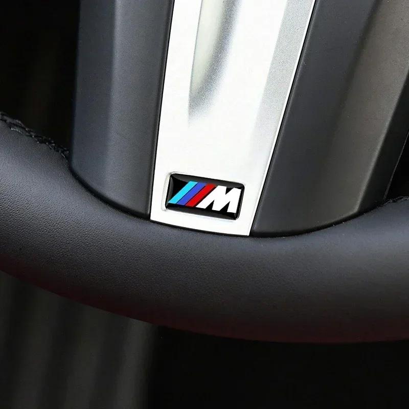 Car Sticker Steering Wheel Hub Decals For BMW M Performance E36 E60 E90 X2 X1 X3 X5 E46 E39 E70 M3 M5 M6 G20 G30 E93 Z3 Z4 F90