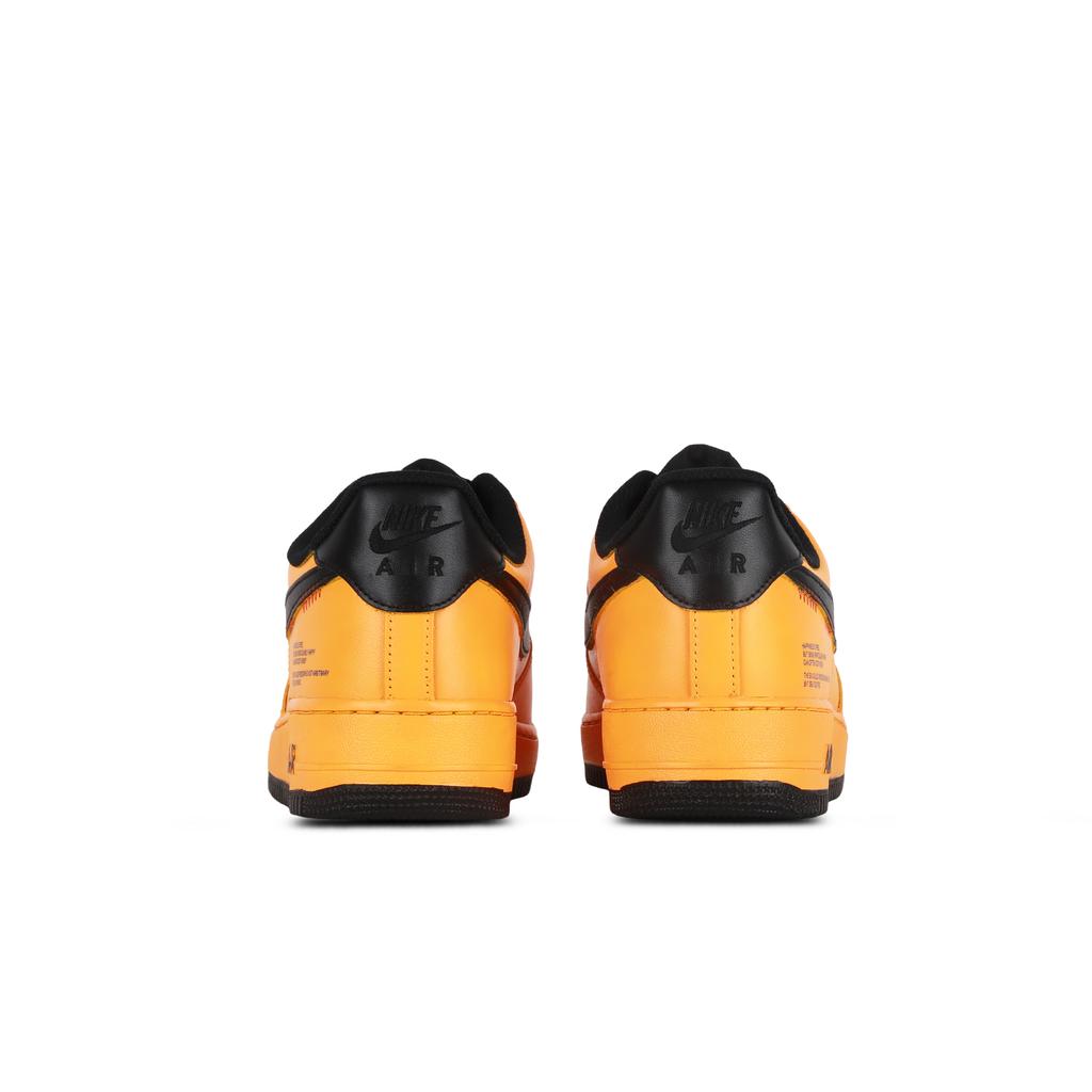 Nike Air Force 1 Sunrise Coverage Tlumení Odolné proti oděru Nízké Skateboardové boty Unisex Černá Žlutá CW2288-001(Tým368-)