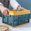 Storage Plastic with Handle Home Collapsible Shopping Basket Folding Crate Milk Toys Food Clothes Books Holder