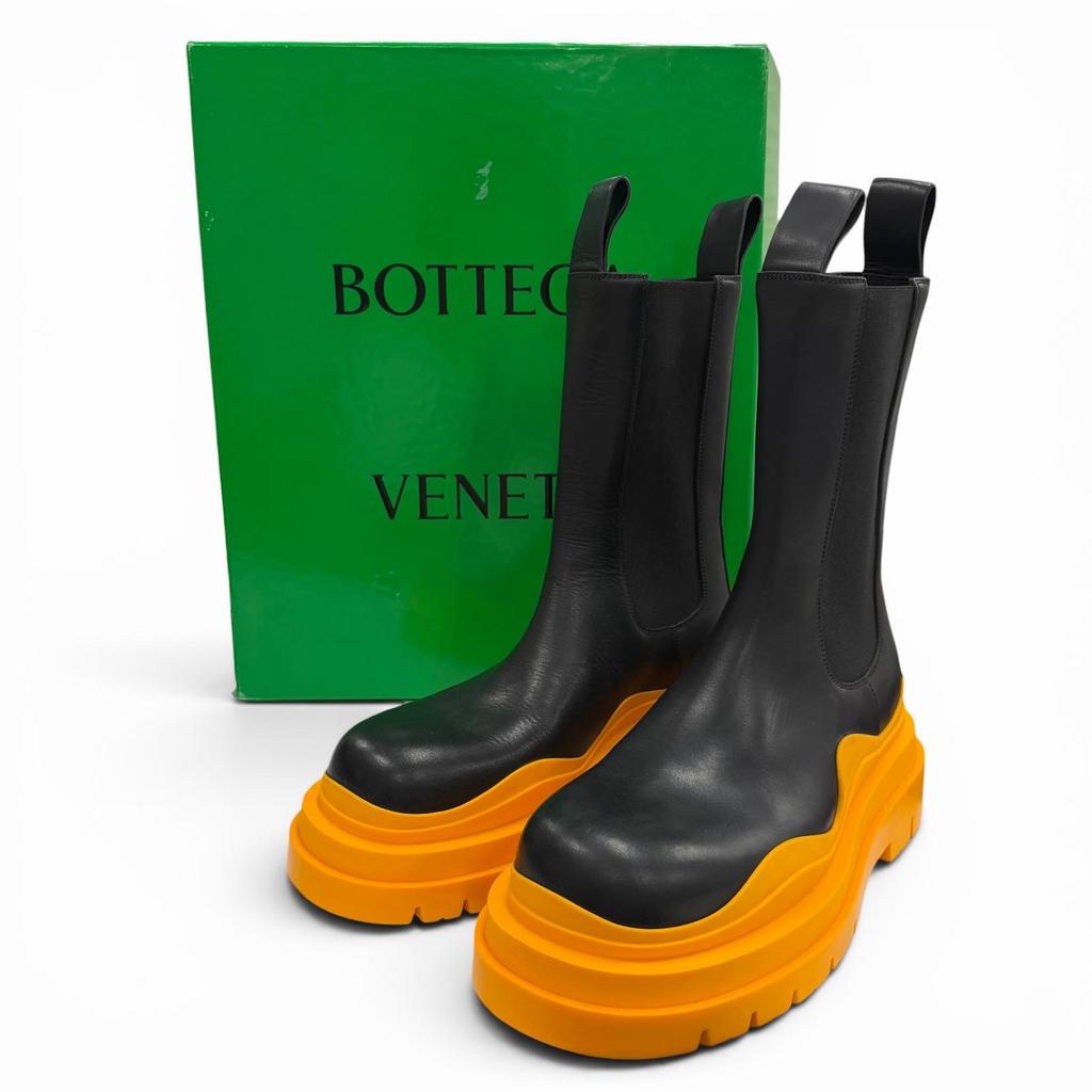 Excellent BOTTEGAVENETA Boots Side-gore Tire Chelsea Boots Black 41 630297 Used