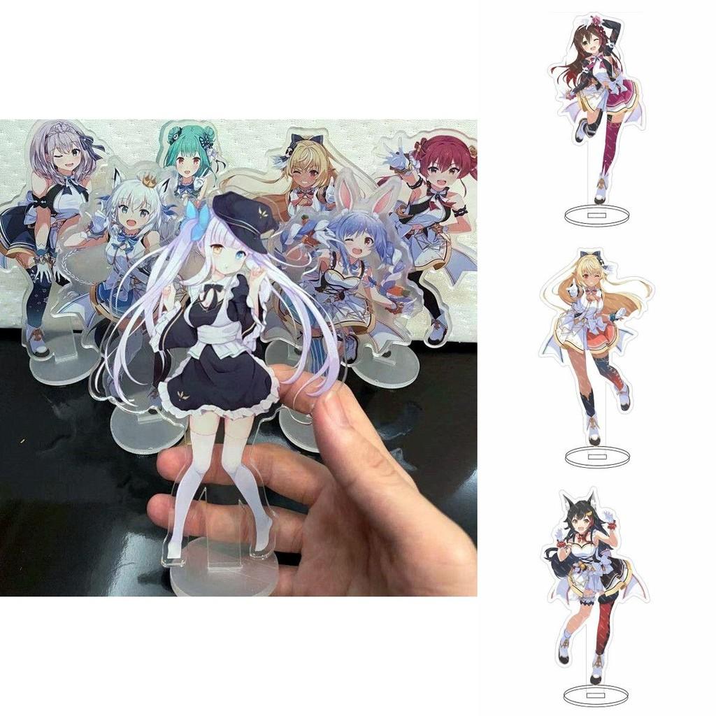 Hololive Vtuber Acrylic Stand Charming Desktop Decor With Fubuki Okayu Ayame Subaru Matsuri