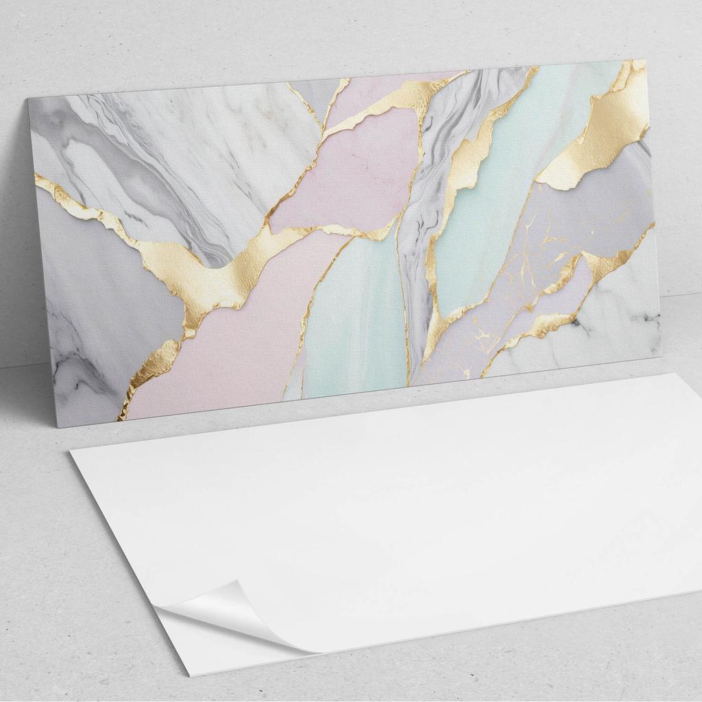 Panel Samoprzylepny Winylowy - Ścienna Dekoracja Do Biura 120X60 Cm Abstrakcyjny Wzór Marmuru