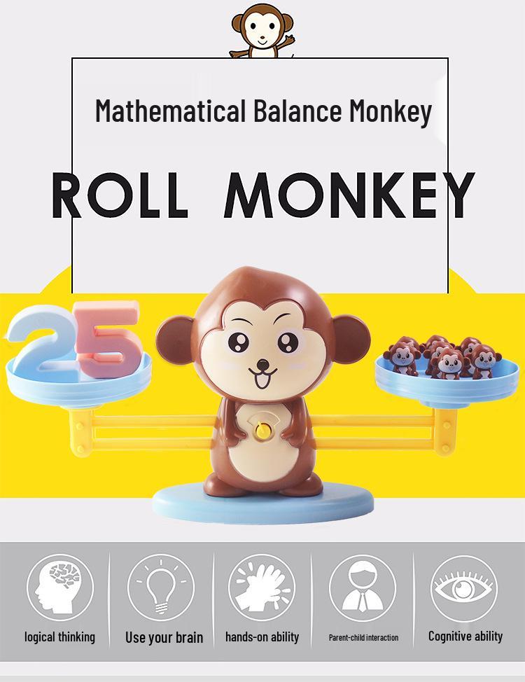 Monkey Digital Balance Toy: Educational Arithmetic Game for Early Learning