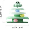 Cat Ball Track Tower with ThreeLayer Tracks, NonSlip Base, Indoor Cat Toy Activity Center