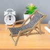 Miniature Doll House Furniture Wood Lounger Miniature Doll House Decoration Furniture For Kids Teens Small Desktop Ornament