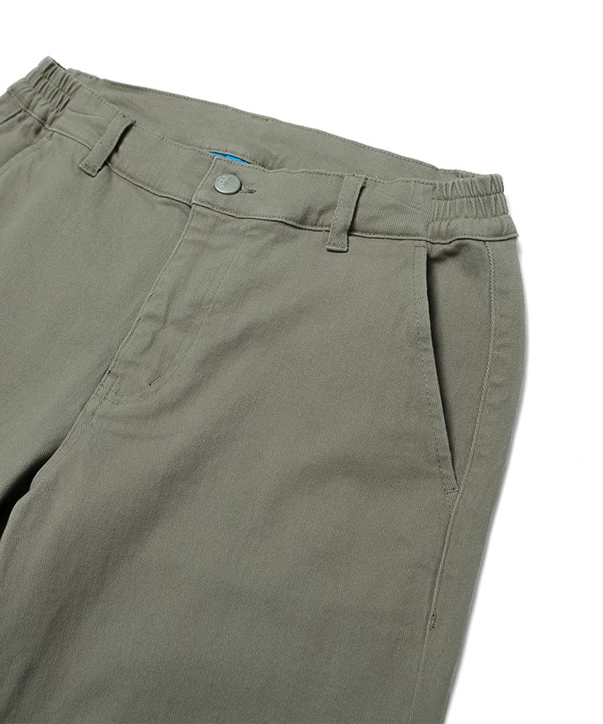 UCLA Men'S Colored Denim Side Banding Wide Pants [Khaki](Uz9Dp01_65)