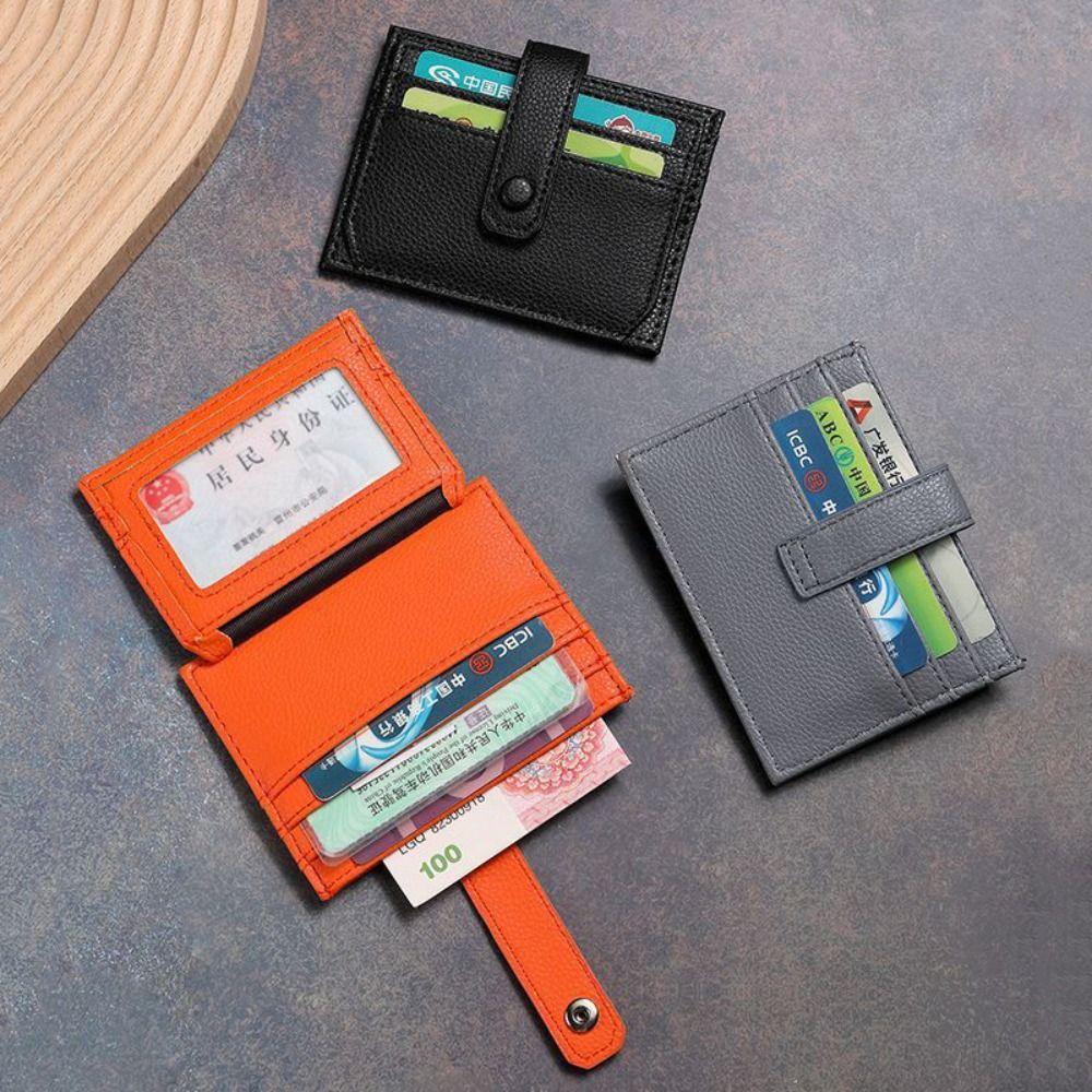 PU Leather Card Holder Multi-card Slot Credit Card Holder Coin Purse  Store Credit Cards