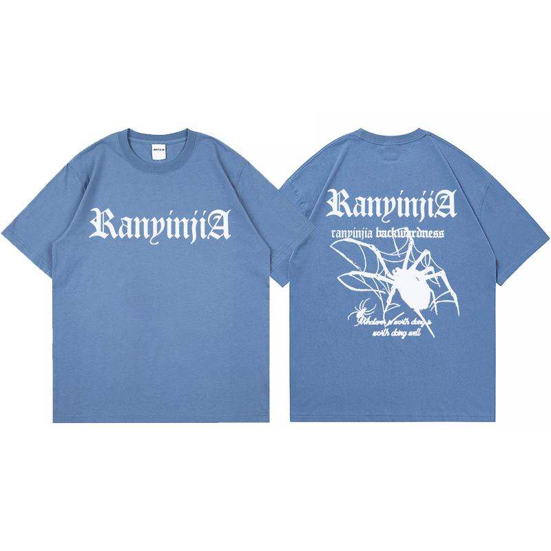 

Y2K Korean Harajuku Men Clothing Streetwear Spider Graphic Acubi Egirl Short Sleeve TShirt Grunge Aesthetic Oversized Tops Goth 4XL