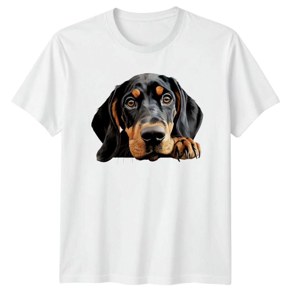Bluetick Coonhound Dog Portrait Graphic Art TShirt S