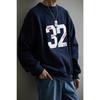 Men's Retro Heavyweight Hoodie with Embroidered American Street Lettering - Casual, Long Sleeve, Round Neck, for Spring and Autumn.