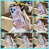 Dirt-resistant Wristband Phone Case For ZTE Blade A73 4G/V50 Smart Anti-knock Cartoon Wrist Strap Phone Holder Soft Case