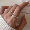 Ventfille Copper Minimalist Adjustable Ring For Women Ins Temperament Party Jewelry New