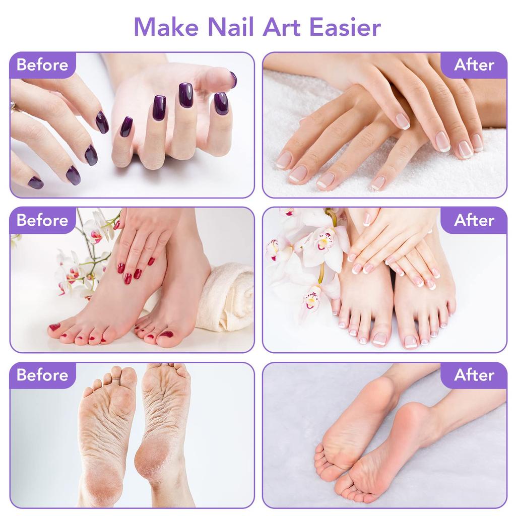 Cordless Electric Nail Drill, Rechargeable Nail Drill Machine for Acrylic Gel Nails, Portable Electric Nail File Set with Premium Ceramic Drill Bits