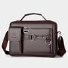 Shoulder Bag Adjustable Strap Waterproof Solid Color Lightweight Large Capacity Crossbody Bag for Business