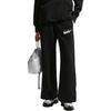 Pantaloni casual largi cu talie înaltă pentru femei, din fleece, Sportswear Phoenix, cu picioare largi, IM9837-010