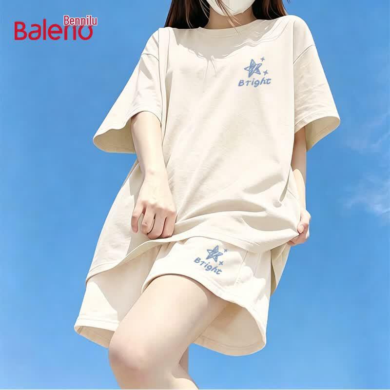Baleno Women s Pure Cotton T-Shirt & Shorts Summer Set 2XL