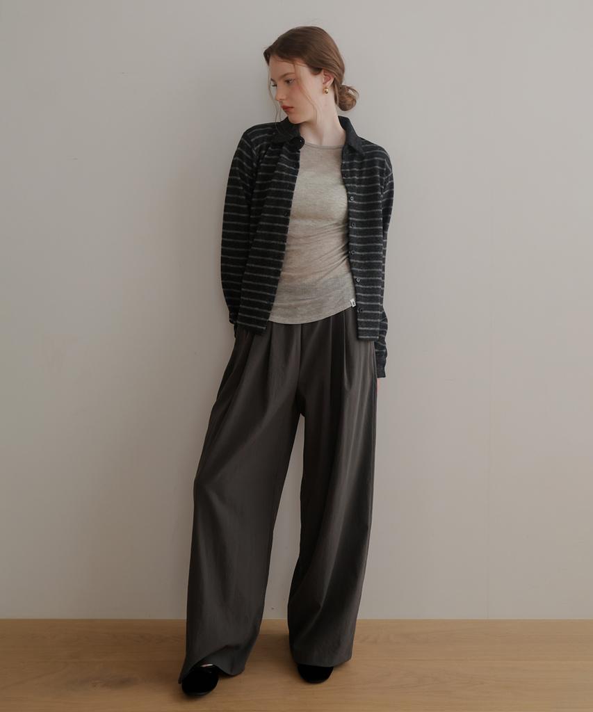 SIEERING Everyday Elastic Waist Pants_[Charcoal]