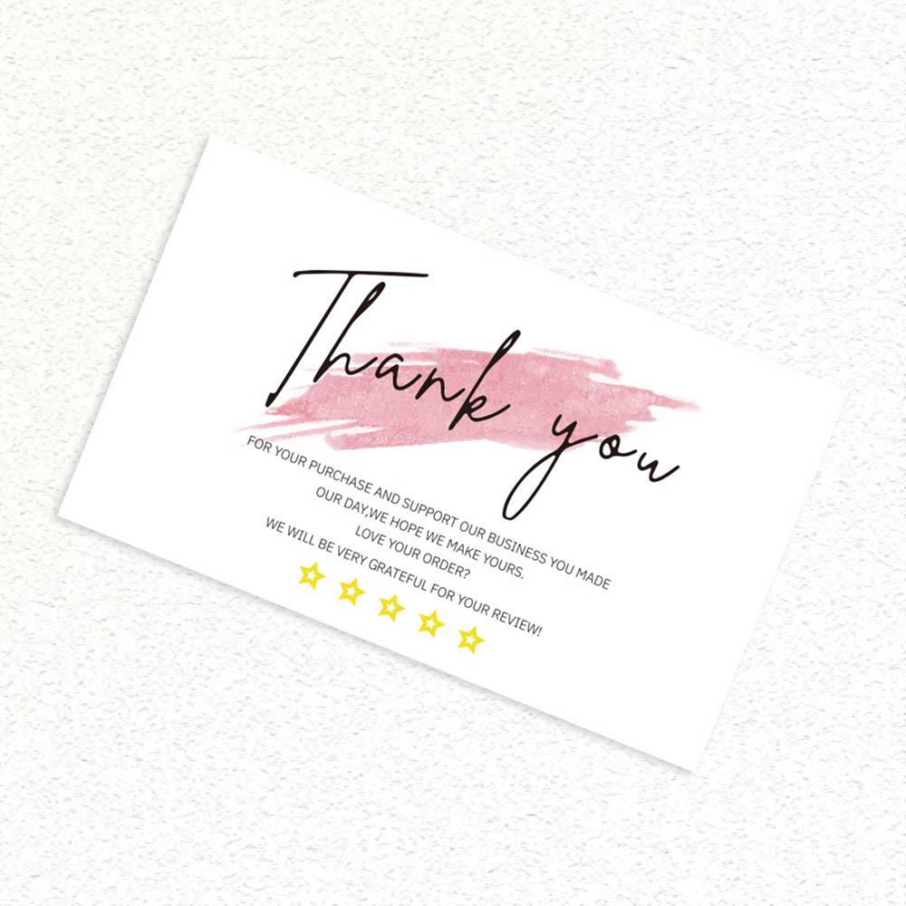 30 Pcs White Thank You Card Thank You For Your Order Card Praise Labels For Small Businesses Decor For Small Shop Gift Packet