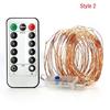 50/100/200 LED Copper Wire String Lights USB Plug-in Fairy Lights with Remote 8 Modes Lights Home Decoration
