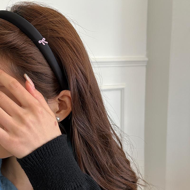 Stirnband für Frauen Mädchen koreanische Haaraccessoires Schleifenband Yoga Reifen Make-up süß führende Mode Süßigkeiten Kawaii Neu im Vintage