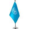 GentleGirl. UN International Table Flag, Mini United Nations Flag On Stand with Stand Base, Festival, Home Desk Decoration