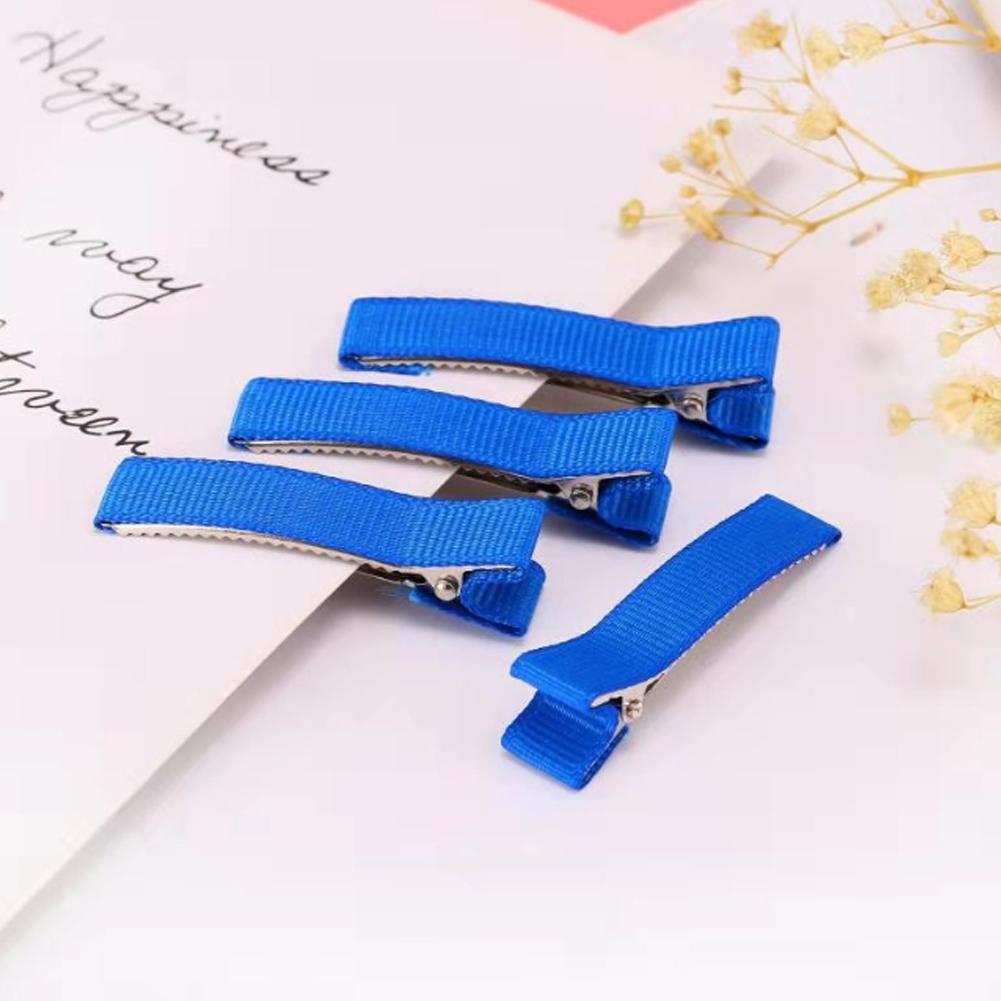 10PCS DIY Handmade Hairclips For Women Basic Bows Hair Clips Coverd Ribbon Hair Barrettes Handicraft Hair Accessories