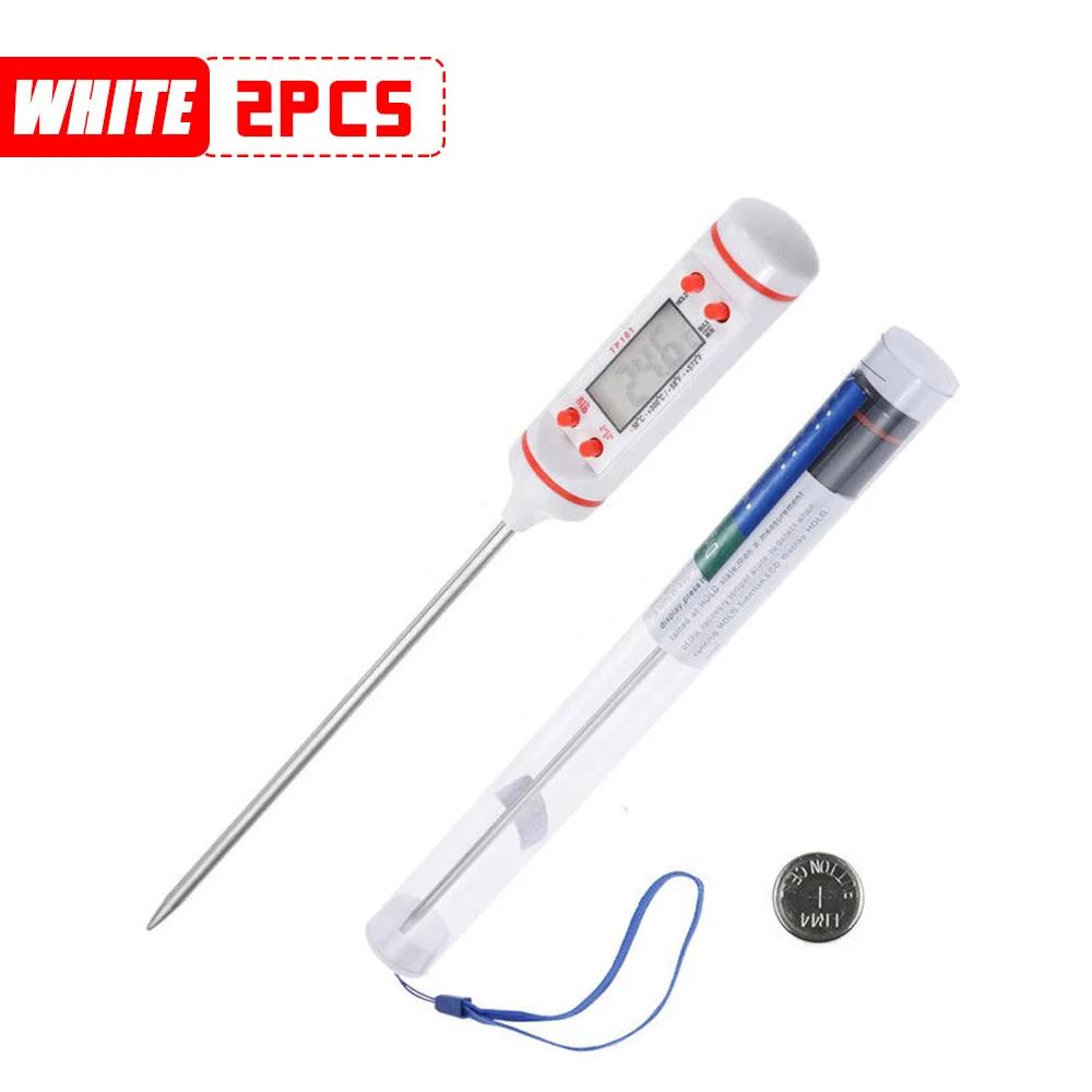Kitchen Oil Thermometer Needle Food Meat Milk Instant Reading Meat Digital Thermometer Tester with Probe, Kitchen Accessories
