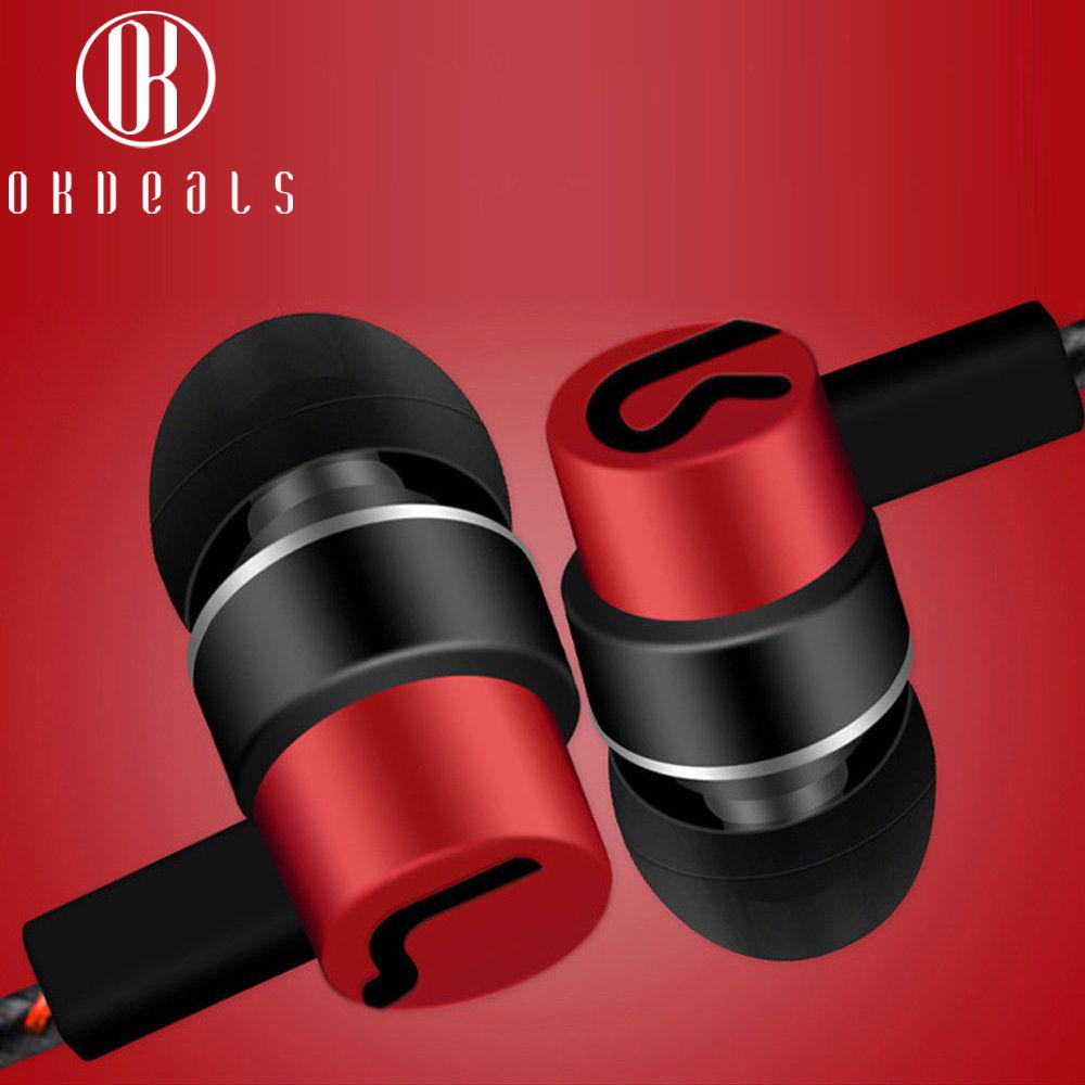 

3.5mm Universal Earpiece Bass Stereo Earbuds In-Ear Earphone HiFi Headset синій