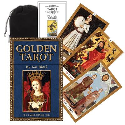 Kancharo Tarot Card Set Includes Japanese Tarot Card Instructions Pouch 78-Card [Golden Tarot] & (Authentic)
