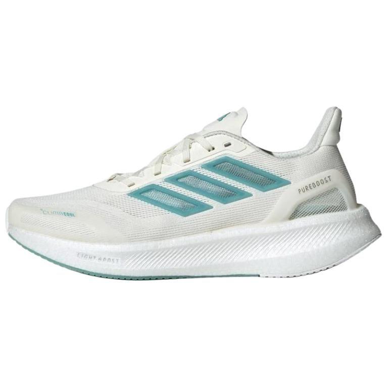 adidas PUREBOOST 5 Stoff Niedrig geschnitten Freizeit Sporttest & Prüfung Laufschuhe Unisex Weiß Grün JS5064