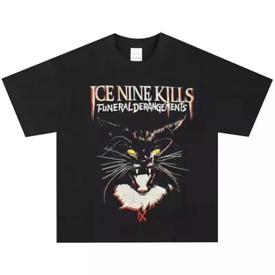 2025 Ice Nine Kills Band Rock Metal T-Shirt, Amerikanischer Retro Street Kurzarm Vintage, Hochwertige Luxusmarke Ins Y2k