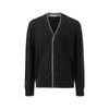 GIOVANNI VALENTINO Men's Pure Cotton Knitted V-Neck Cardigan Sweater