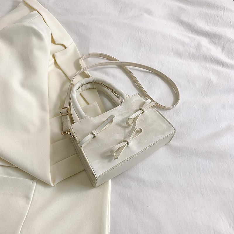 Stylish Korean Inspired Mini Square Handbag For Women Chic Pu Fashion Tote Bag