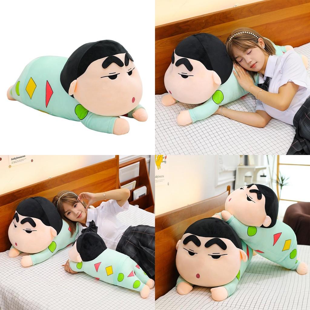 Crayon Shin Chan Sleeping Pose Plush Cartoon Soft Bed Decor Gift For Kids