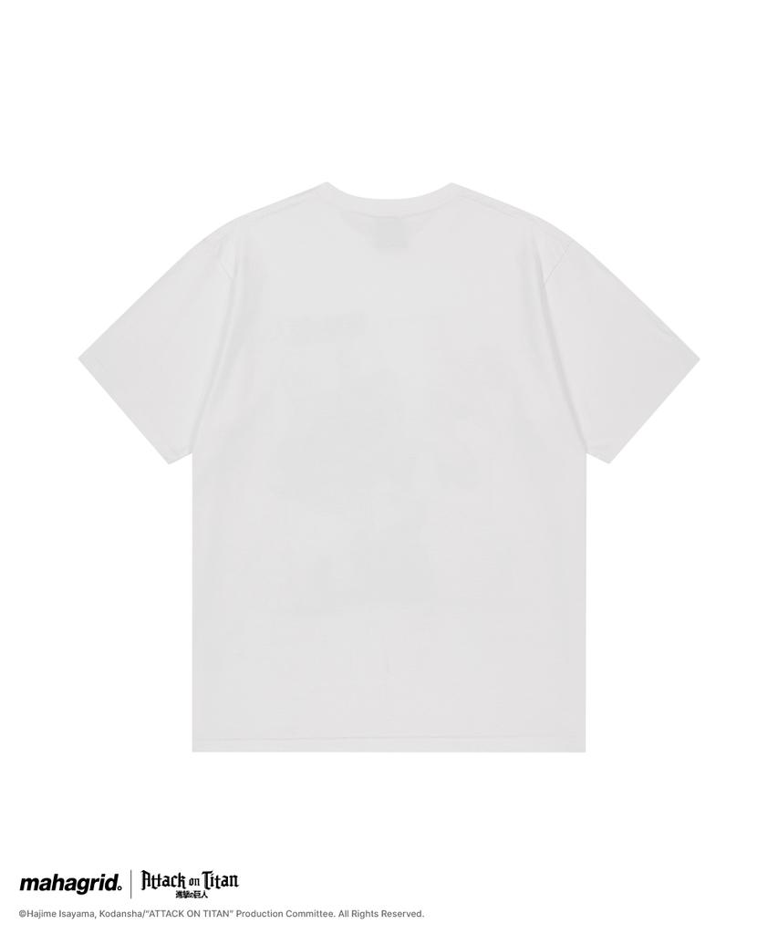 MAHAGRID [Attack On Titan] Aot Poster Tee White(Mg2Gmmt503T)
