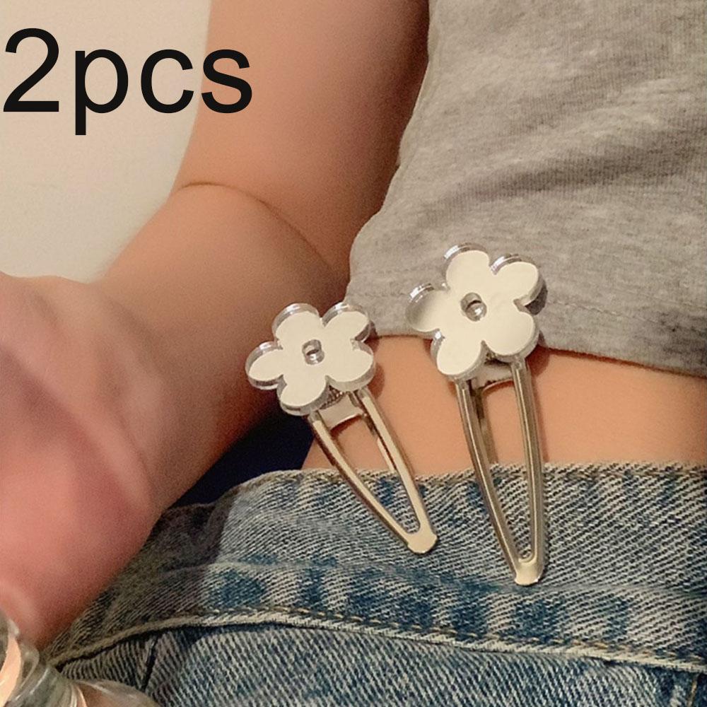 New Instagram Mirror Love Flower Hair Clip Fashion Simple Duck Mouth Clip Temperament All Go With Hair Clip Hair Accessories