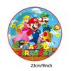 Super Mario Decorações de Mesa de Festa de Aniversário Pratos de Papel Toalha de Mesa Conjunto Para Suprimentos de Festa Infantil