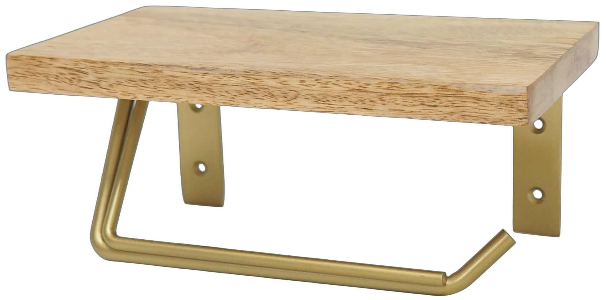 POSH LIVING Toilet Paper Holder, Antique Gold, Single, 41379