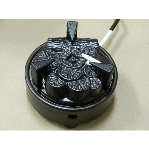 Yamaki Electric Tea Ceremony Utensils Far Infrared Heater YU-002-C, Charcoal-Shaped Heater with Trivet, Electric Heater for Furo (Omotesenke Style) [H