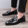 Men's Casual Shoes Fashion Artificial Leather Men Retro British Style Tassels Loafers Mens Slip-on Outdoor Driving Flats