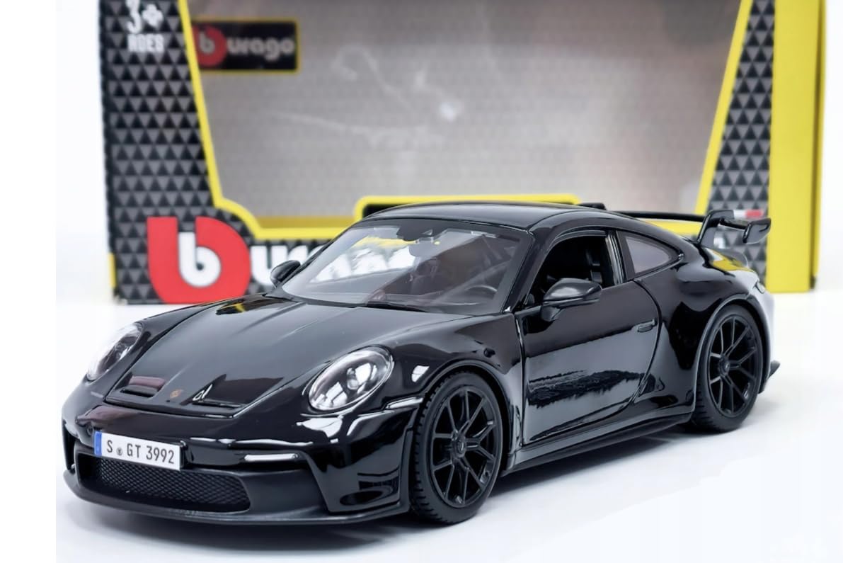 

Bburago Porsche 911 GT3 Scale Diecast Model Car (992) (Black) 1/24