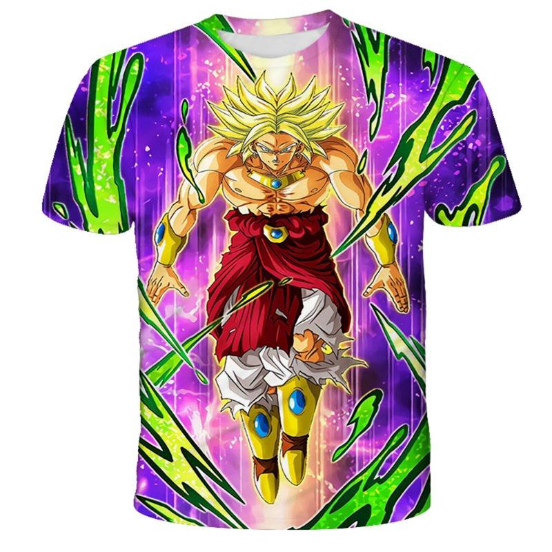 Japanese Anime Dragon Ball Z Printed Super Future Trunks Super Saiyan God Epic T-Shirt Fashion Kids Adults Cosplay Tops Clothing