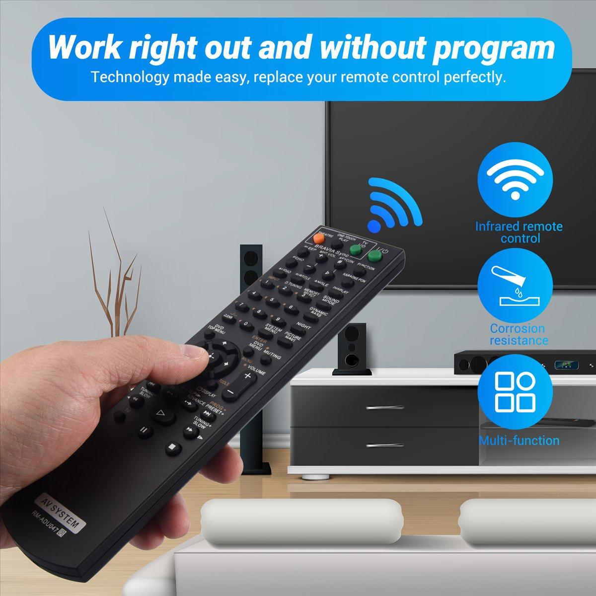 

Remote Control for AV DAV-DZ280 DAV-DZ660 DAV-DZ860 DAV-DZ680 DAV-DZ780 HCD-DZ750 RM-ADU047 RM-ADU050 China Mainland