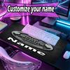 Custom Name Personalized Club Santos Laguna Pattern Mousepad, Laptop PC Desk Mat, Decorative Desk Mat for Home Keyboard Pad Gift