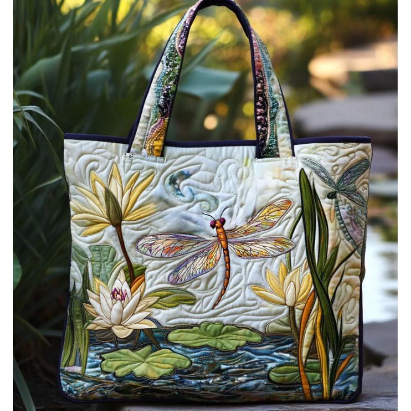 TEMU Womens Fashion Printed Tote Shoulder Bag 600D Oxford Cloth